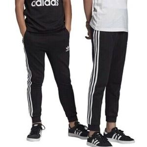 NEW Adidas Originals Unisex Kids 3-Stripe Trefoil Pants Size M DV2872 BlackWhite